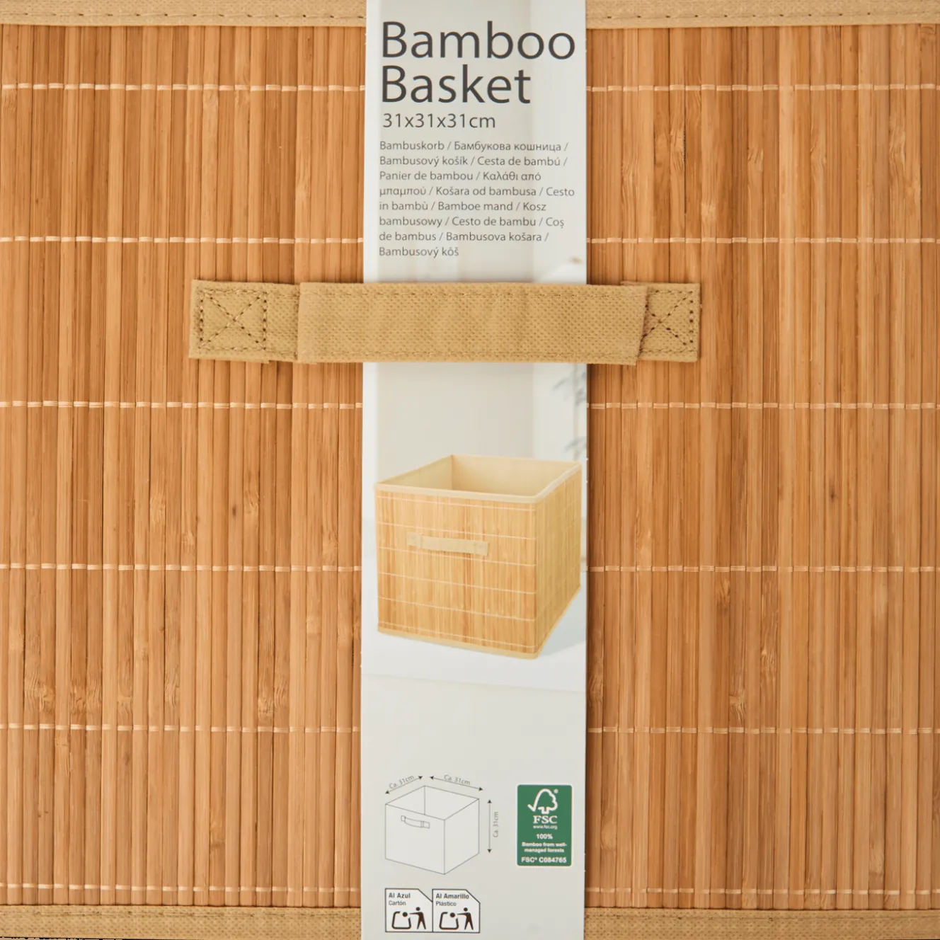 Action Wohnaccessoires<Aufbewahrungskorb aus Bambus