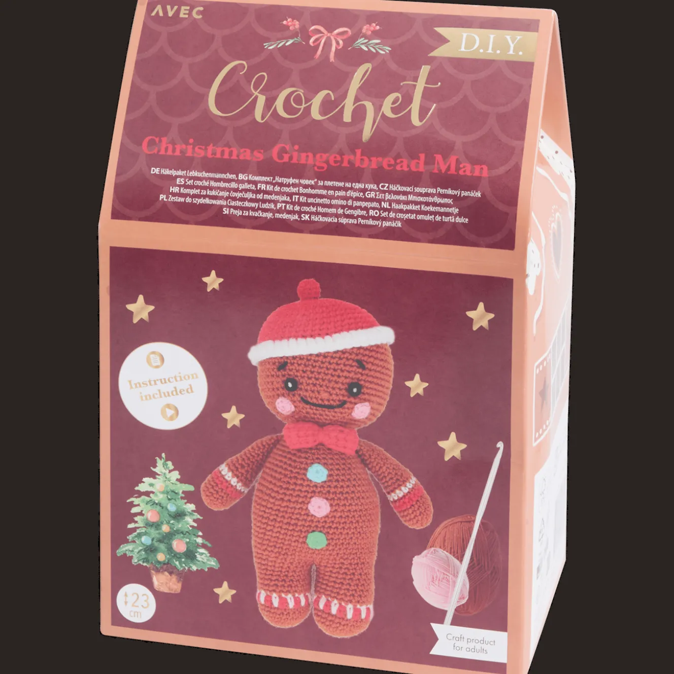 Action Basteln<Avec Weihnachtsfiguren-Häkelset