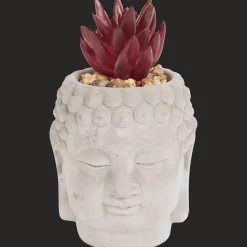 Action Blumentöpfe<Buddha-Blumentopf mit Kunstpflanze