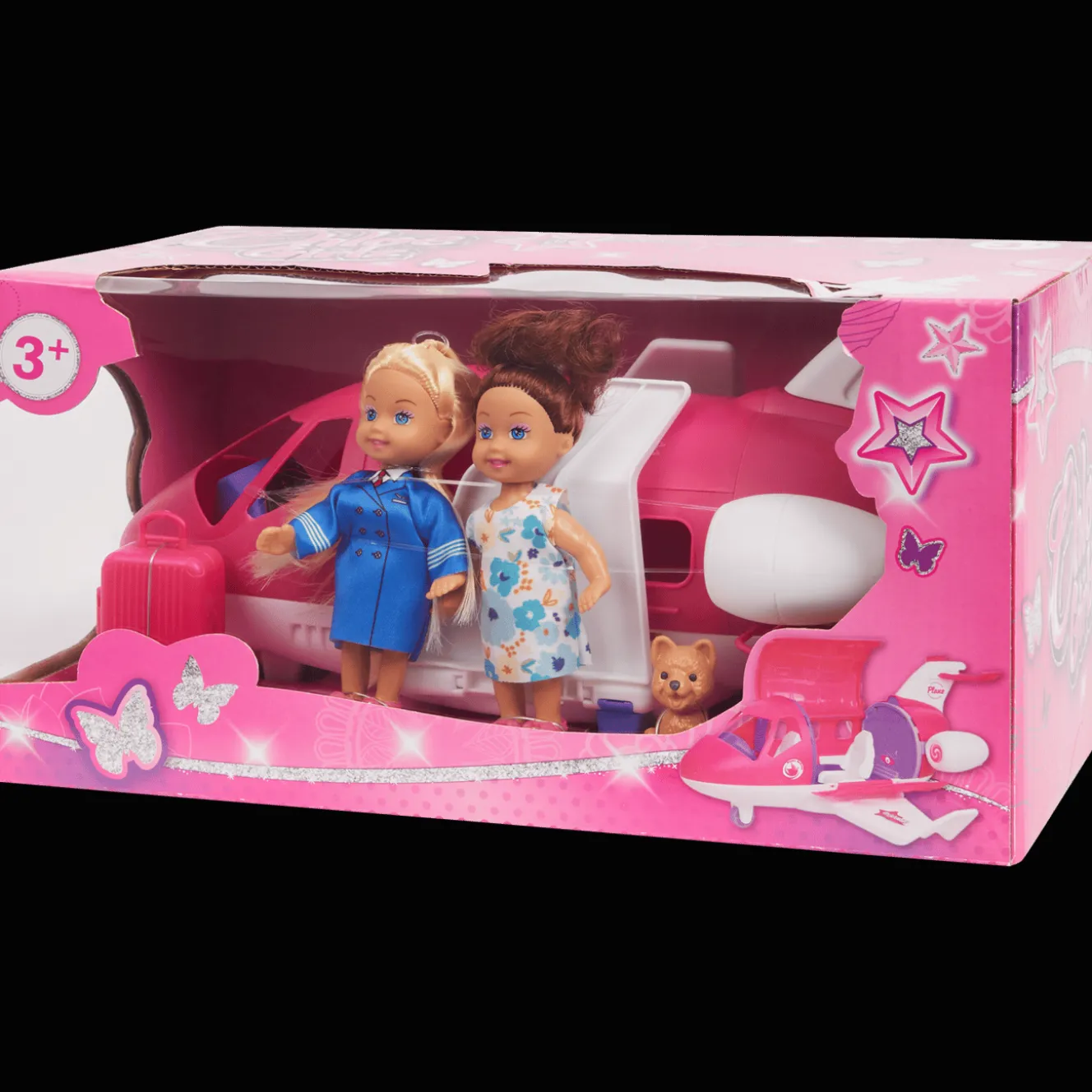 Action Kuscheltiere & Puppen<Chloe Girlz Flugzeug-Spielset