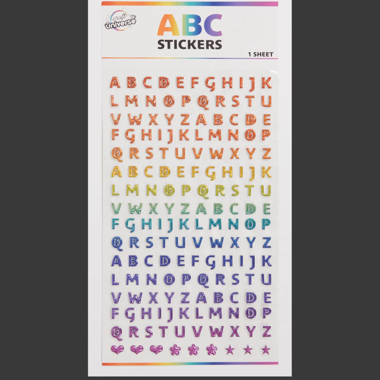 Action Basteln<Craft Universe Mini-Buchstabensticker