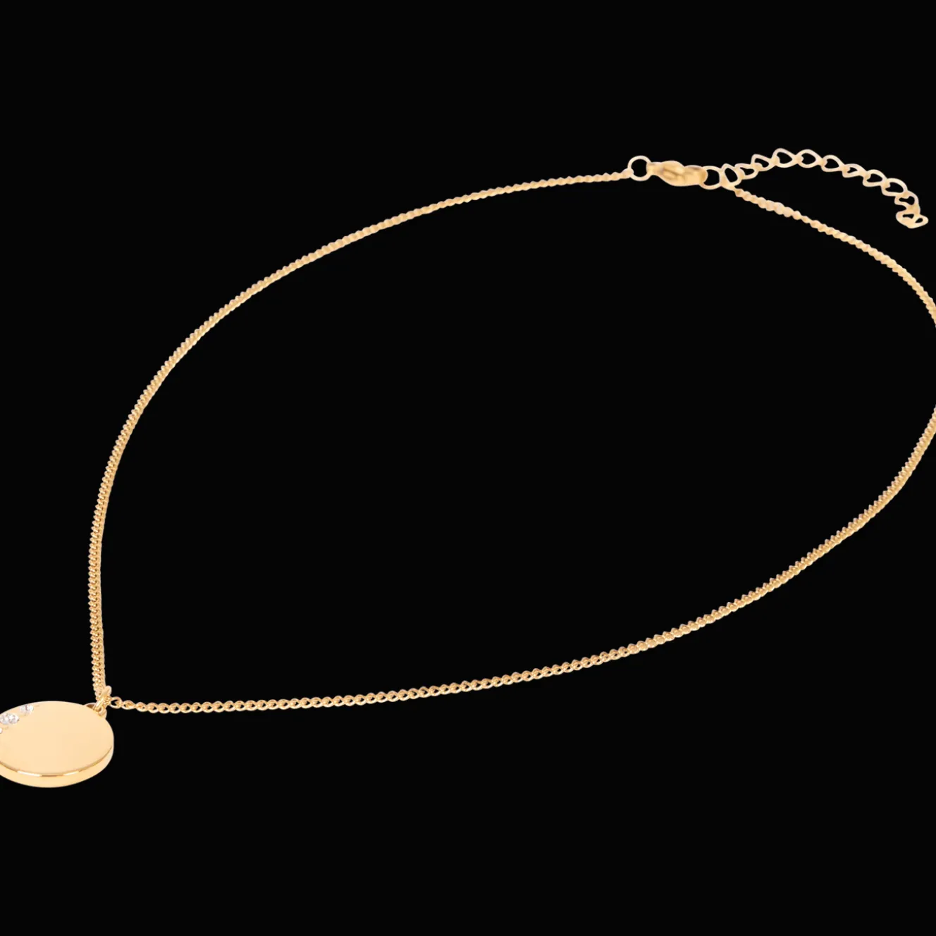 Action Uhren & Schmuck<Edelstahl-Kette mit Swarovski-Kristallen