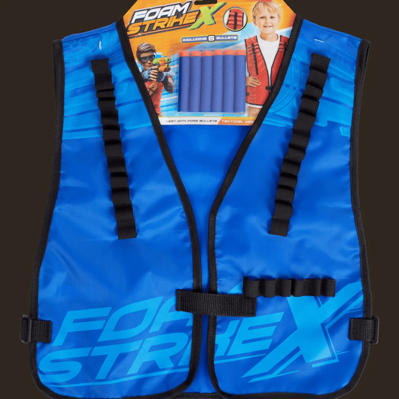 Action Spiele<Foam Strike X Weste mit Schaumstoffdarts