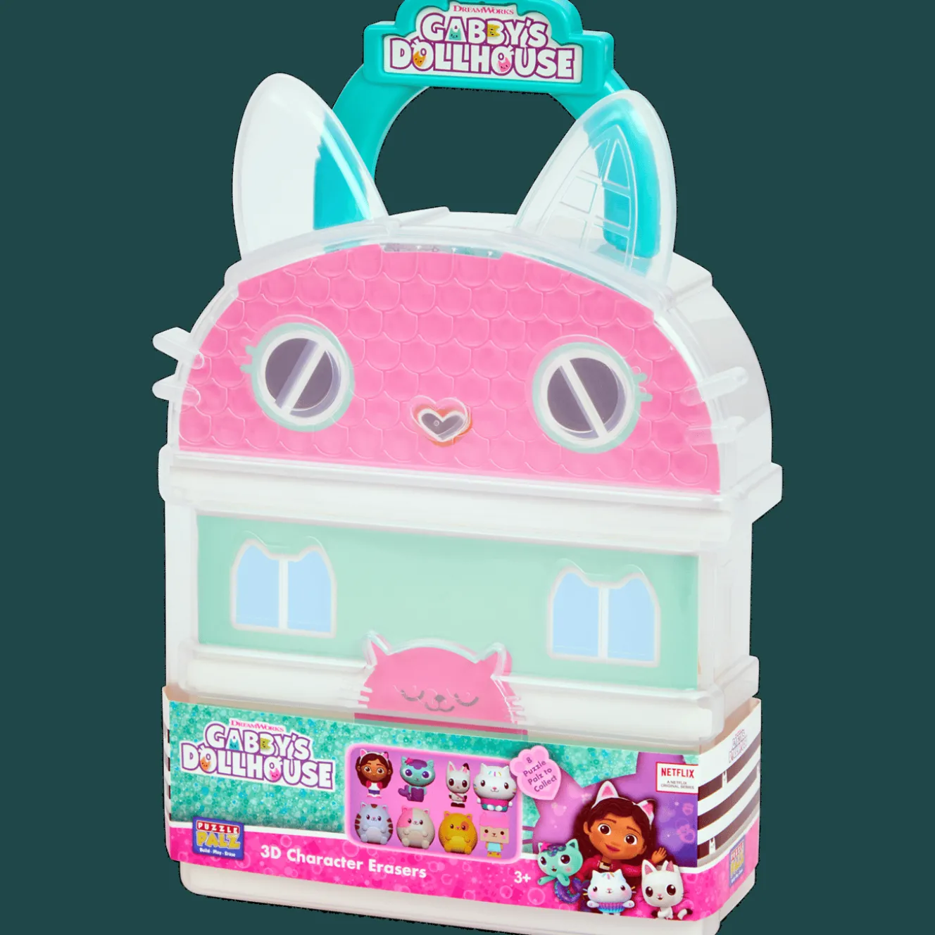 Action Spiele<Gabby's Dollhouse Koffer mit 3D-Figuren