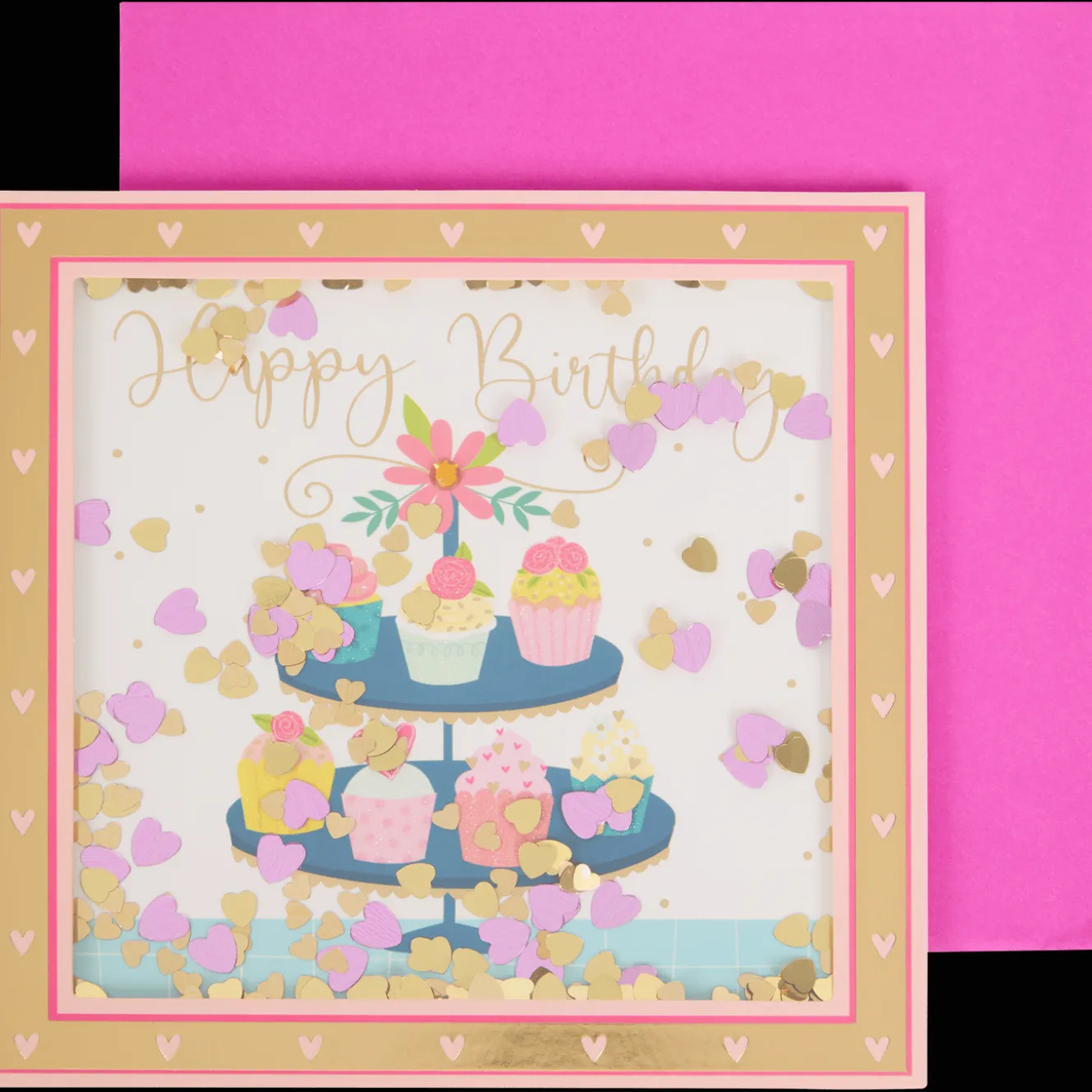 Action Karten<Grußkarte mit Konfetti