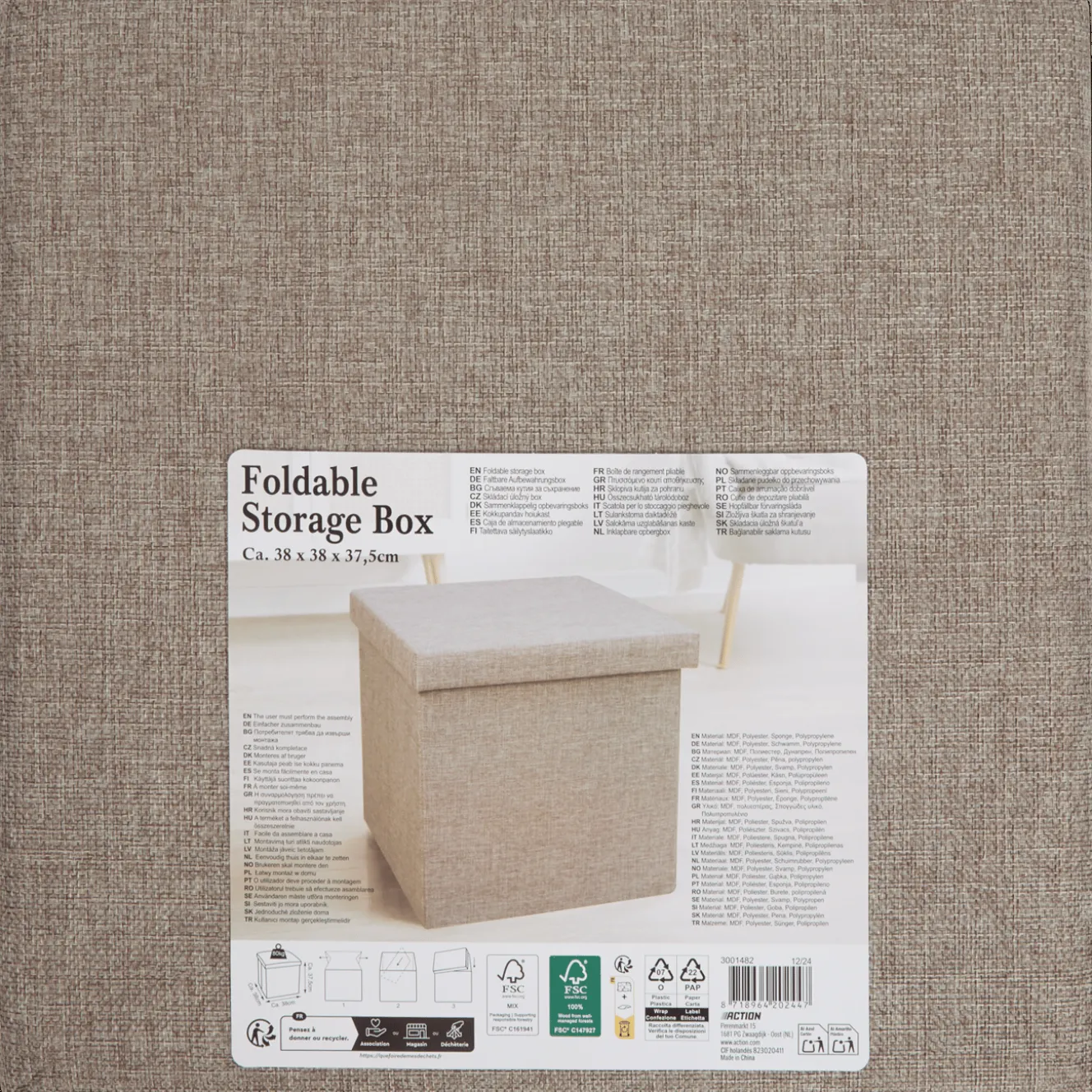 Action Wohnaccessoires<Hocker mit Stauraum