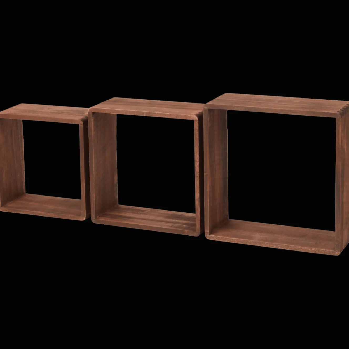 Action Wohnaccessoires<Home Accents Quadratische Wandregale aus Holz