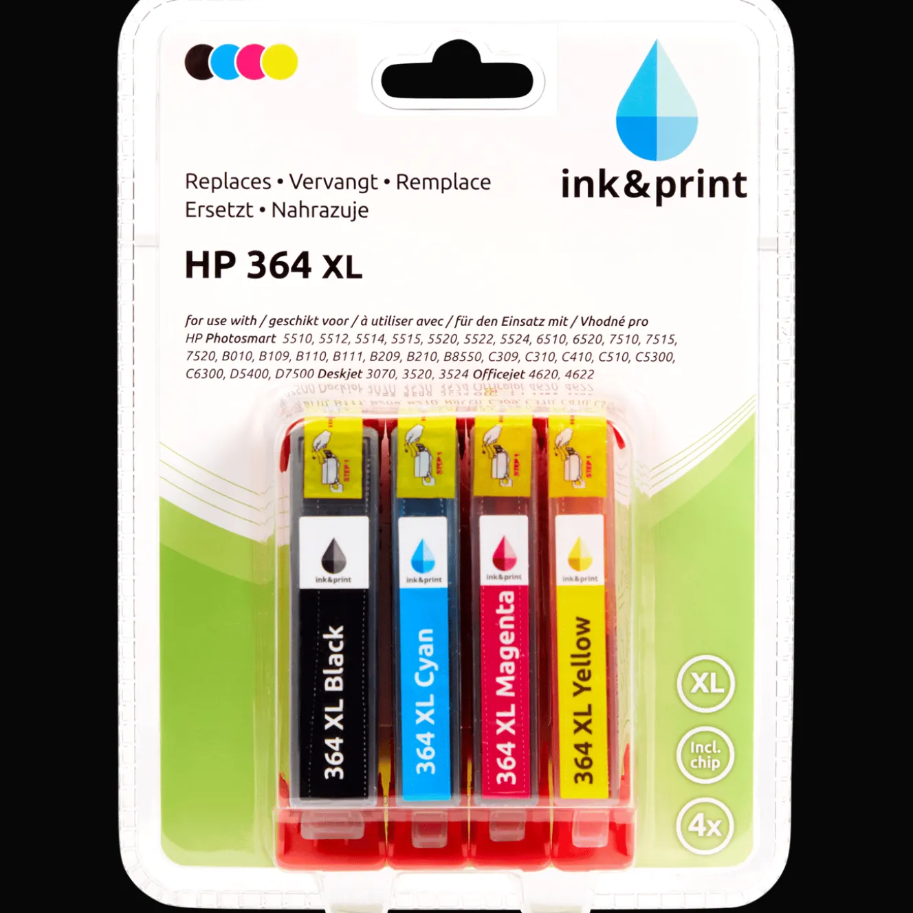 Action Bürozubehör<Ink & Print Druckerpatronen HP 364 XL