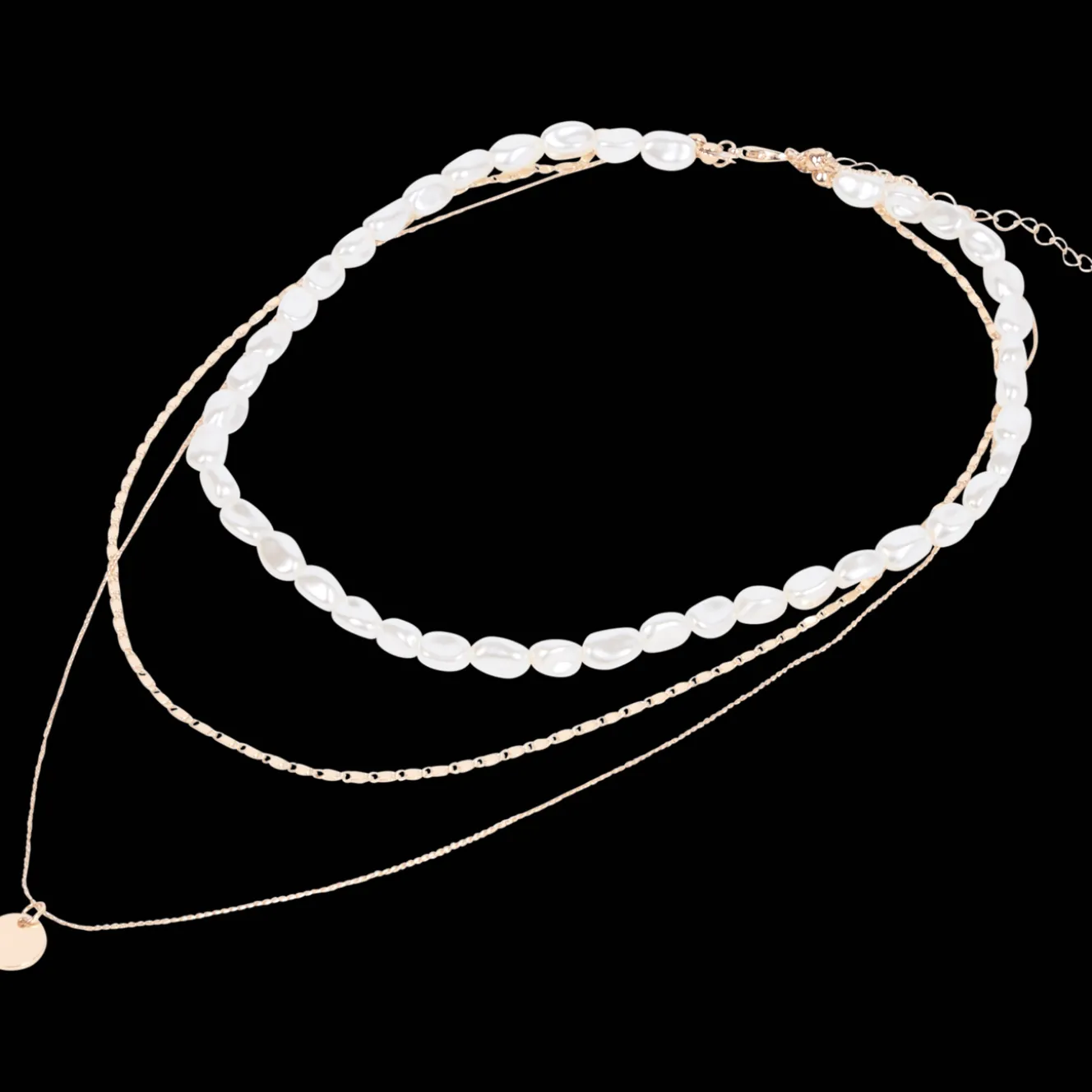 Action Uhren & Schmuck<Kette mit Perlen