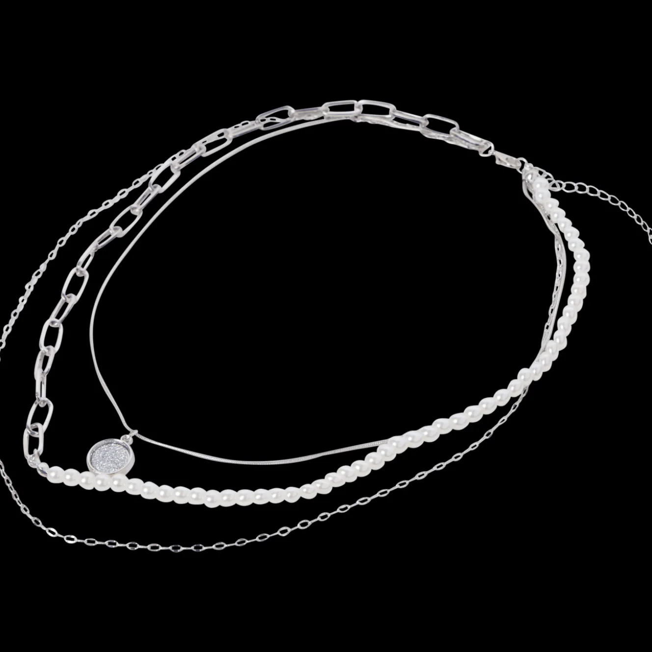 Action Uhren & Schmuck<Kette mit Perlen