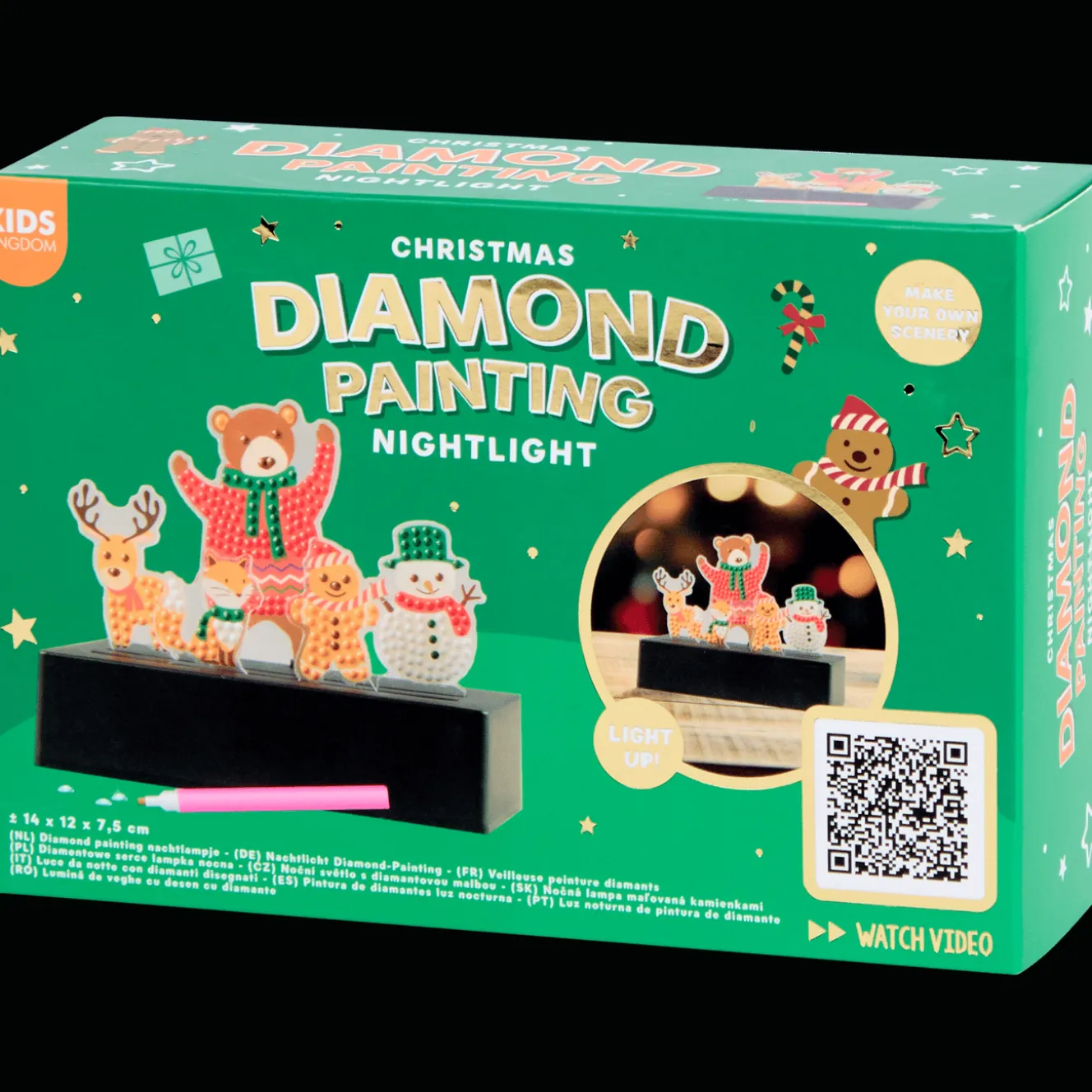 Action Basteln<Kids Kingdom Diamond Painting Weihnachtslampe