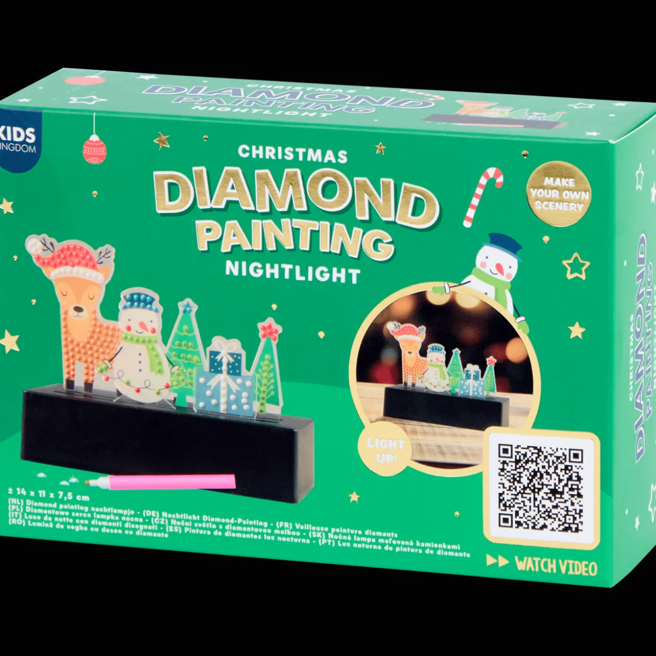Action Basteln<Kids Kingdom Diamond Painting Weihnachtslampe