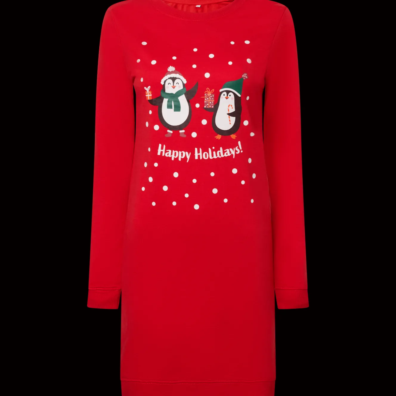 Action Kleidung<Kleid mit Weihnachtsprint