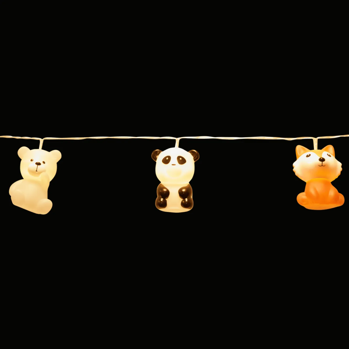 Action Wohnaccessoires<Lichterkette mit Tieren