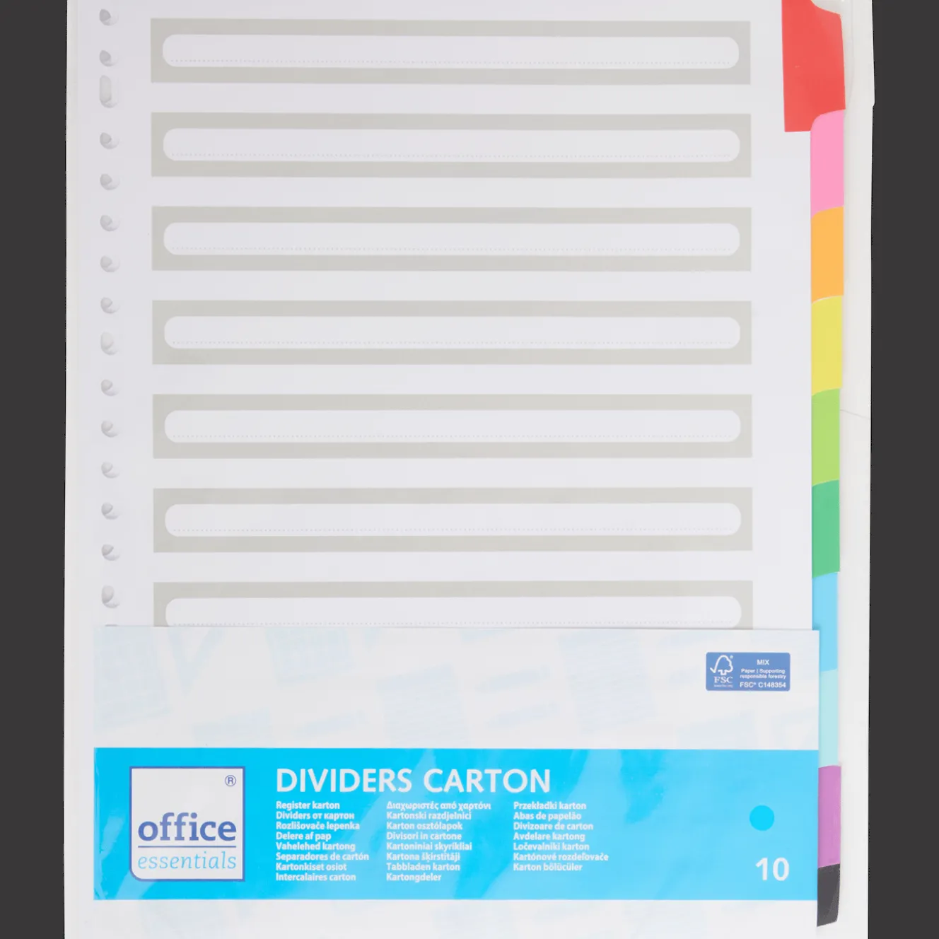 Office Essentials Ordner & Schnellhefter<Register A4