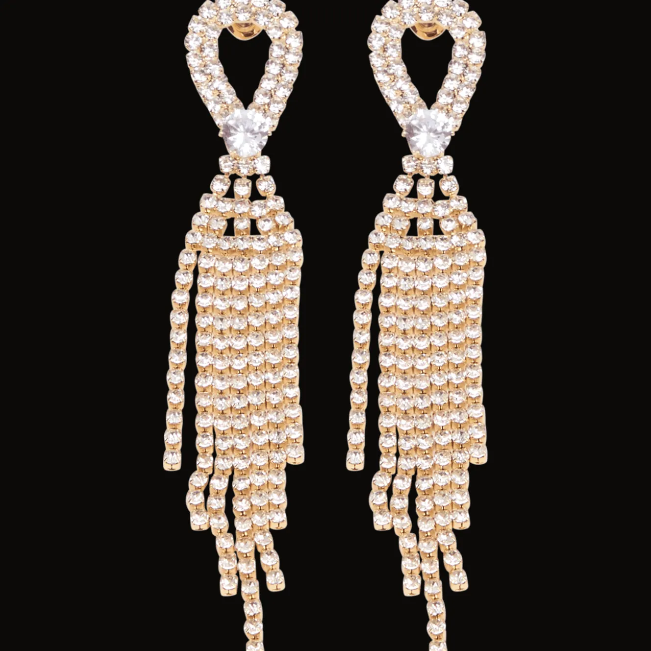 Action Uhren & Schmuck<Ohrringe mit Glitzersteinchen