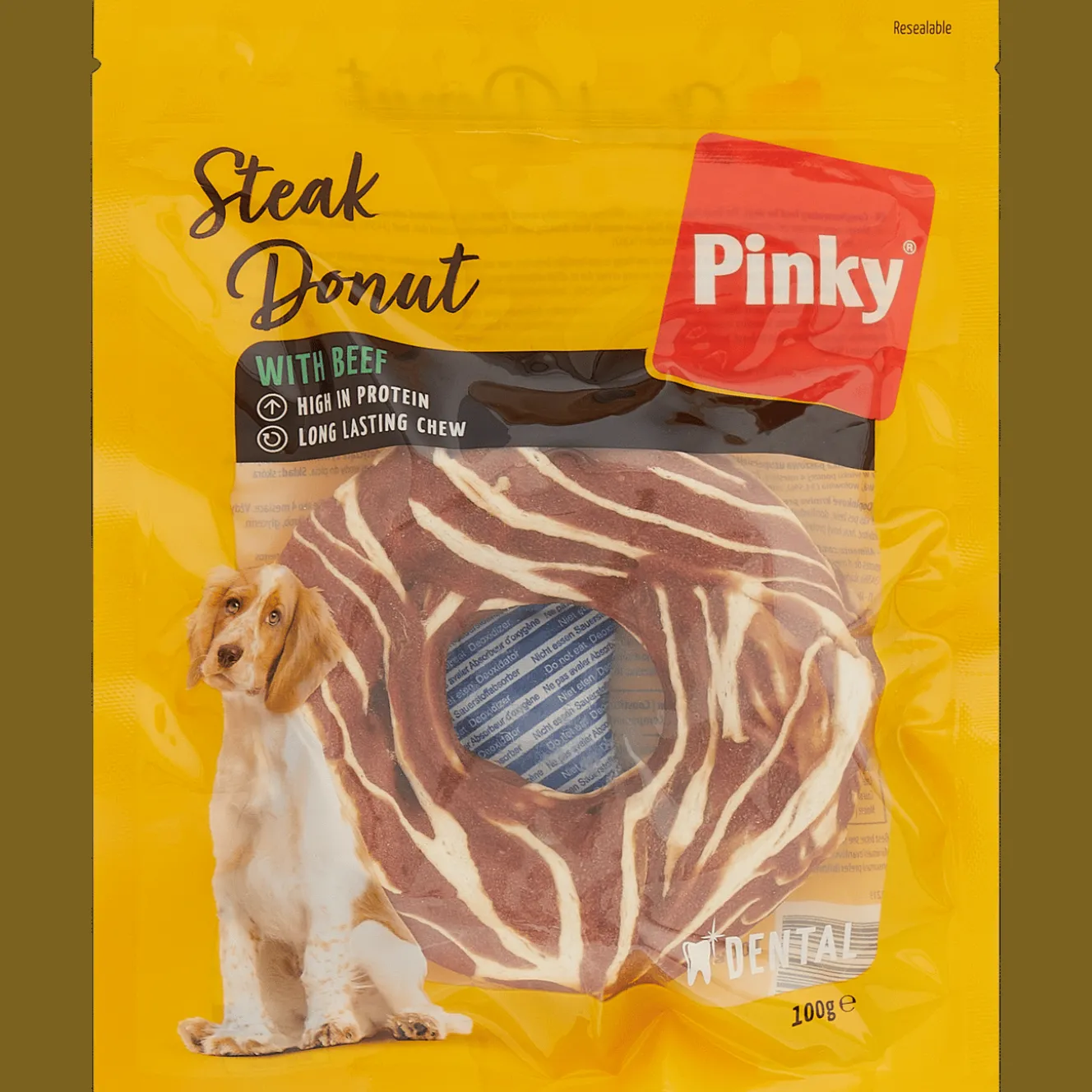Action Futtermittel<Pinky Hundesnack Steak Donut