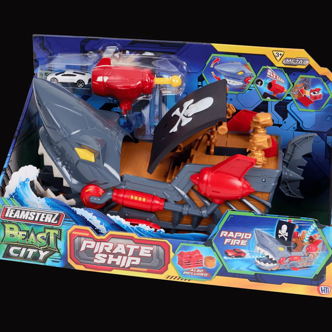 Action Fahrzeuge<Teamsterz Beast City Piratenschiff