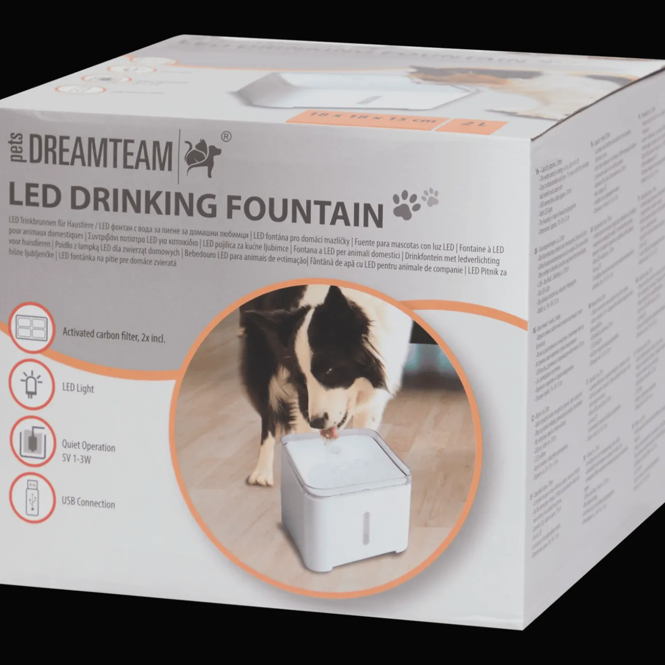 Action Haustierbedarf<Trinkbrunnen mit LED-Licht