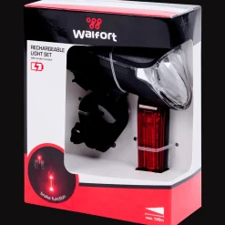 Walfort Fahrradzubehör<Set mit aufladbaren Fahrradleuchten