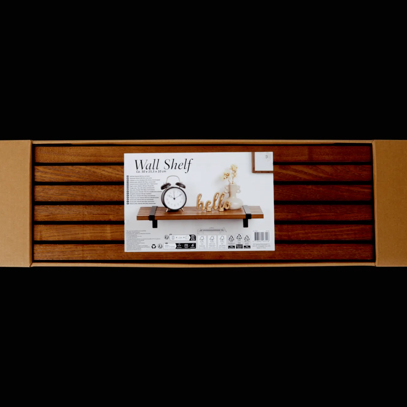 Action Wohnaccessoires<Wandregal aus Holz