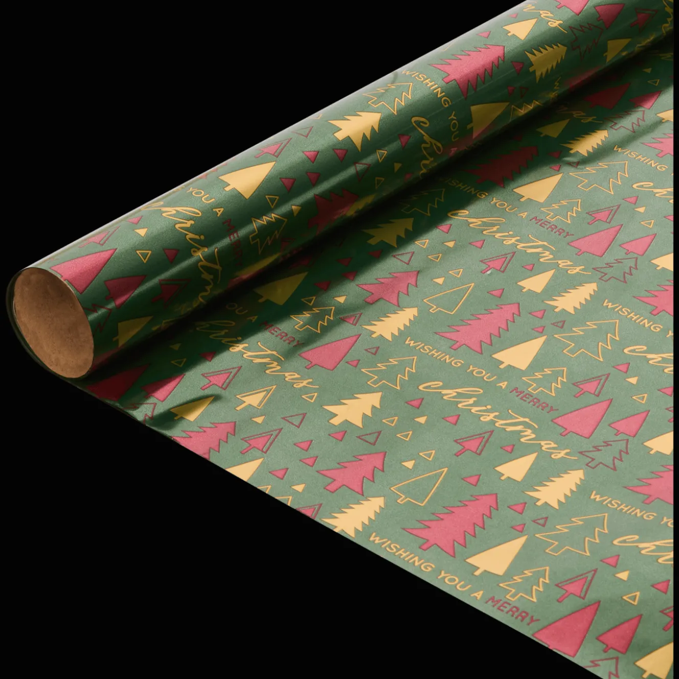 Action Geschenkverpackung<Weihnachtliche Metallic-Geschenkfolie