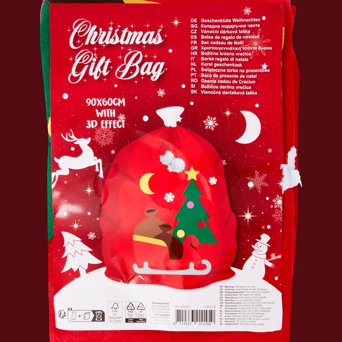 Action Geschenkverpackung<Weihnachtlicher Geschenkbeutel
