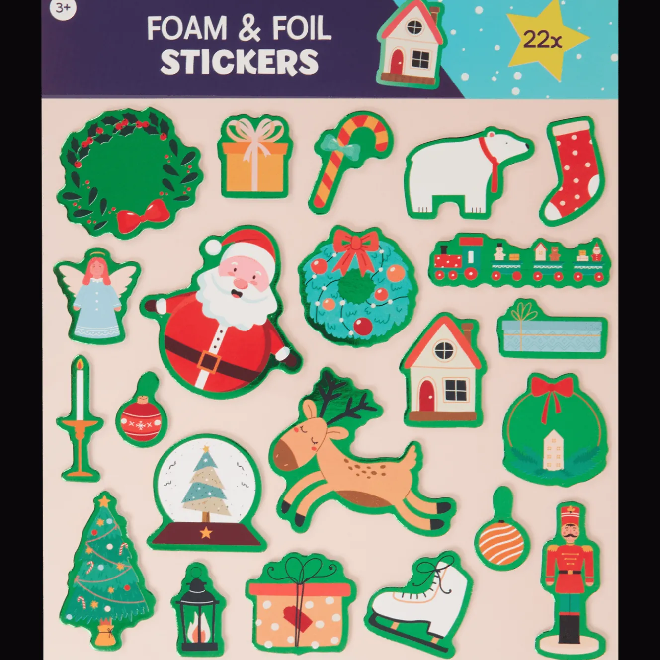 Action Basteln<Weihnachtssticker